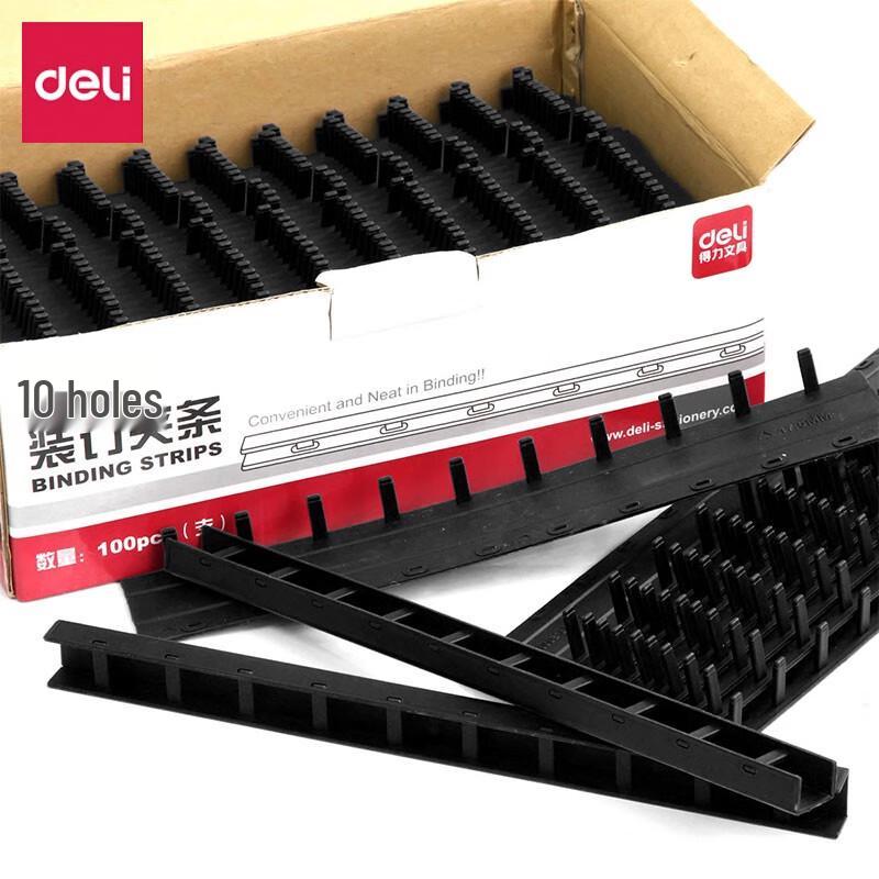 Deli 10-Hole Plastic Binding Strips 2300₽