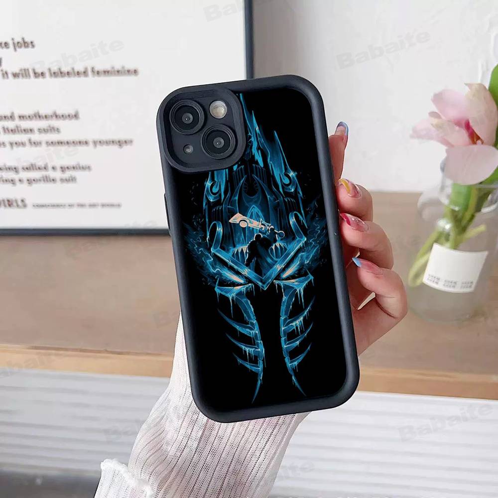 Game World Of Warcraft Silicone Soft Phone Case For IPhone 17 16 15 14 Plus 13 12 Mini 11 Black Cover
