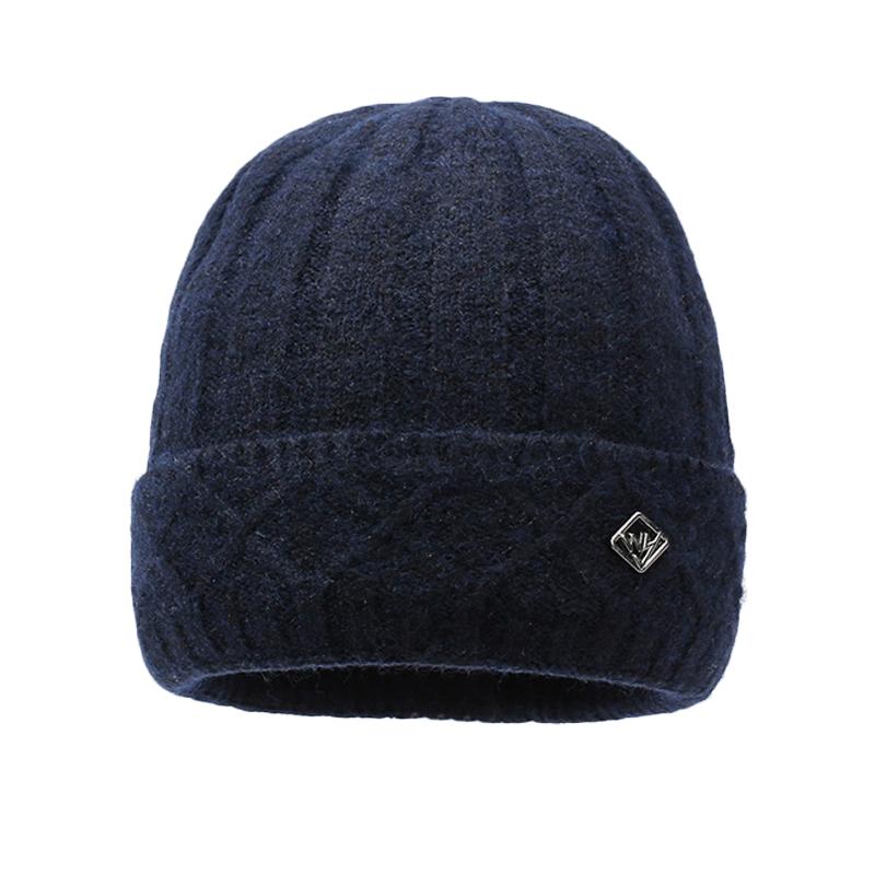 Wool Hat Men's Outdoor Hat Warm Hat British Style Knitted Hat