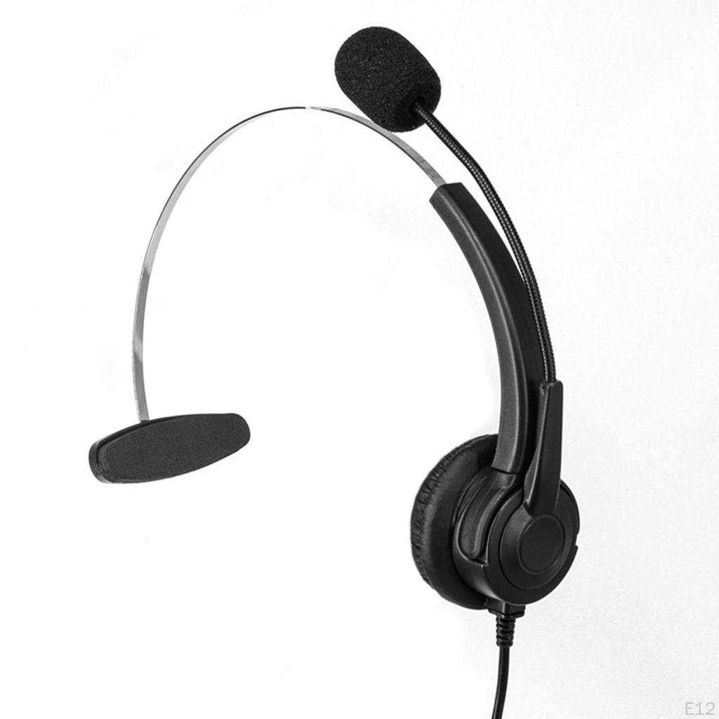 Sladdanslutet Telefonheadset Business Hörlur Mono Telefon Datorheadset för