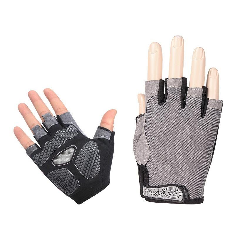 Half Finger Fitness Gloves for Training Iron Lifting Weightlifting Outdoor Hiking Cycling Anti Slip and Wear-resistant Sports Gloves