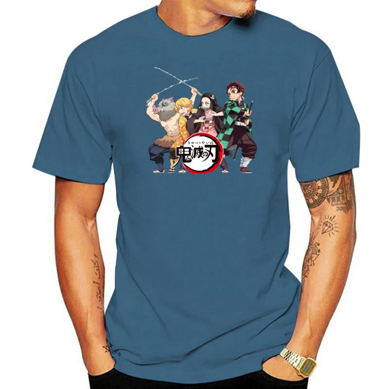 Family Bonds T-Shirts Unisex Cotton T Shirt Front Back Demon Slayer Kimetsu No Yaiba Anime Two Sides Short Sleeve Tee Plus Size
