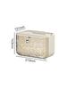 Bathroom Tissue Box Wall Mounted Non Perforated Magnetic Suction Cover Tissue Box Storage Rack Water Ripple Storage Box