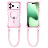 For IP17PROMAX 3-in-1 Transparent Magnetic Phone Case Small Four Corner Hanging Rope for Apple 17 Phone Case