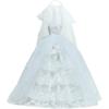 Fashion Gorgeous Doll Wedding Dress for Barbie Doll 11.5 inch Girl Doll Lace Gown Veil Kids Toy Accessories Gift