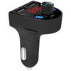 Bluetooth-compatible 4.2 FM Transmitter Car Charging Adapters Double USB Car Charger Cigarettes Lighter Adapters