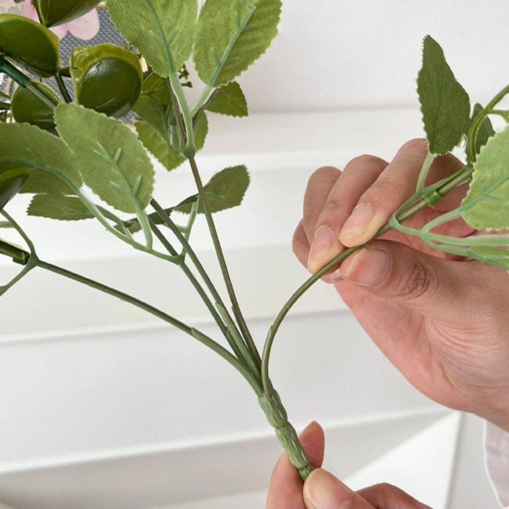 Simulated Artificial Flowers Hydrangea Daisy Silk Rose Bouquet Wedding Backdrop