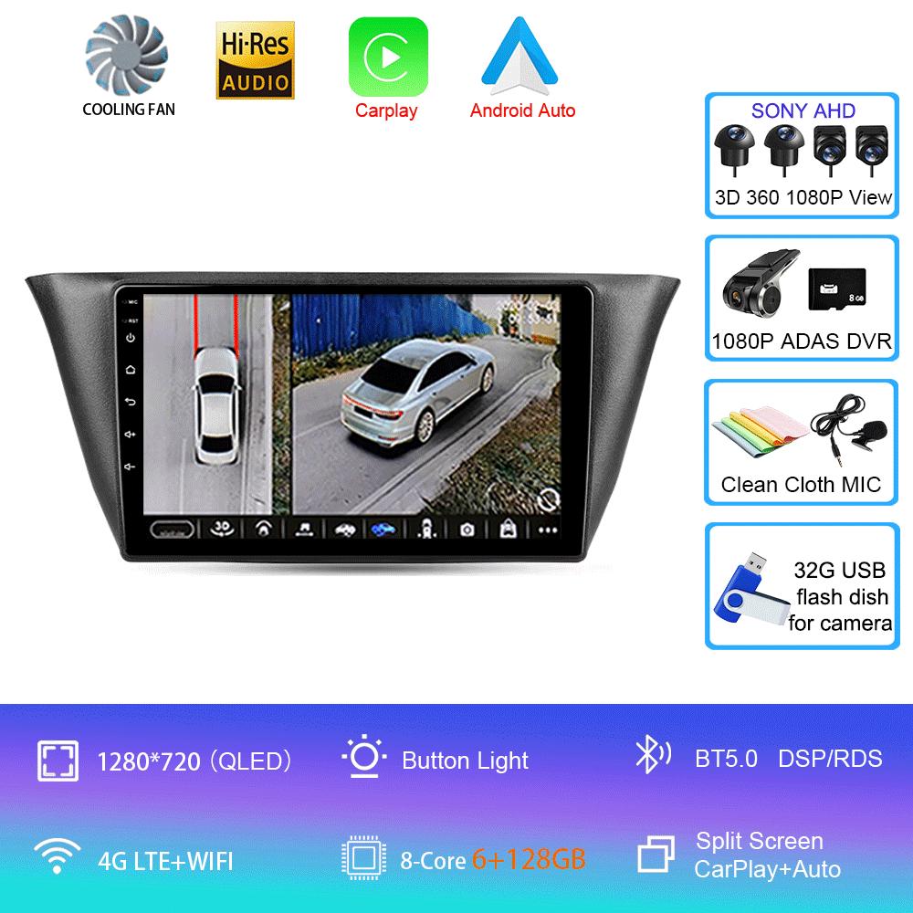 Car Radio Android 14 Carplay Auto WIFI+4G For Iveco Daily 2013-2021 Multimedia Video Player Navigation GPS Autoradio 2din 2 Din