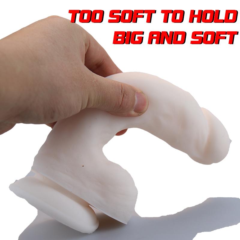 Superweicher Dildo mit Saugnapf, weibliches Masturbationsspielzeug, Penis-Hautgefühl, realistischer Schwanz, weiches Material für Oralsex, weiblich
