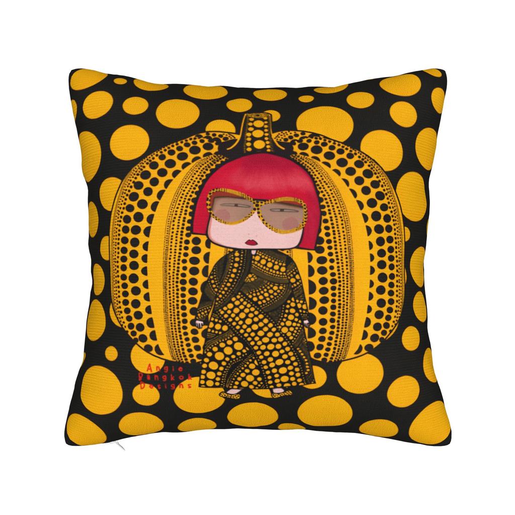 Pillow Case Yayoi K-Kusama Dots Print Pillow Cover For Sofa Home Decoration Funny Pillowcases
