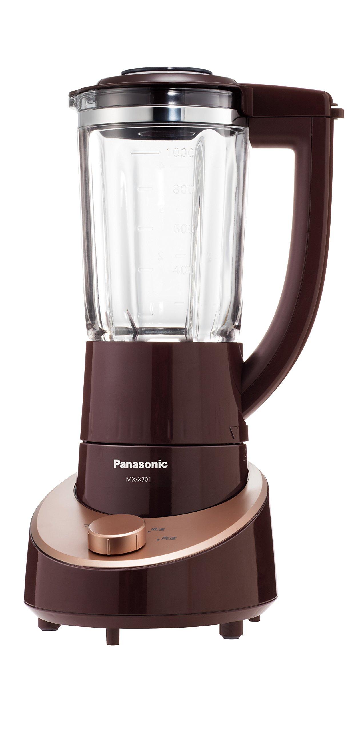 

Panasonic mixer with recipe book black hard titanium coat cutter 1000ml 3-in-1 (mixer/tumbler mixer/mill) MX-X701-T коричневий