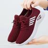 Sports Shoes Women Flying Woven Breathable Running Shoes New Spring and Autumn Low-top Casual Shoes Women Cloth Shoes Light White Shoes