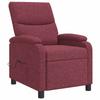 Massage Relax Chair Wine Red Fabric