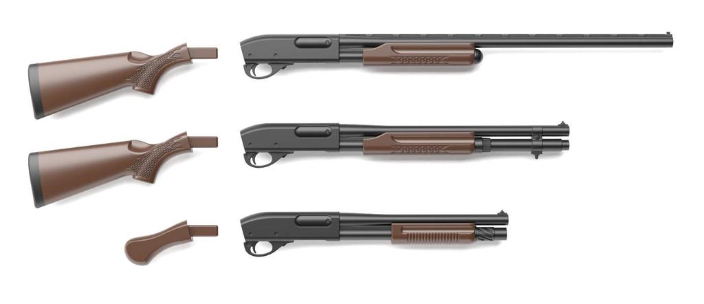 Little Armory LA055 M870 Type Hardwood Plastic Model