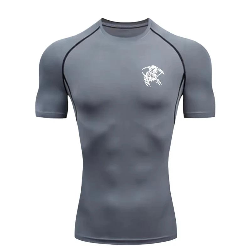 Reaper Design 2026 Men's Sports T-shirt Training Fitness Compression Workout T-Shirt Quick Dry Short Sleeve T-Shirt for Men