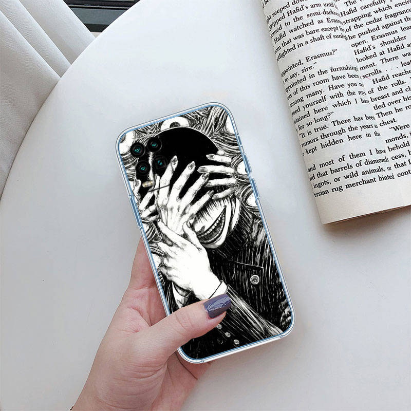 IR15 Junji Ito Tomie Case for Motorola E22S E7 G6 G7 G8 G9 Plus Power Play G10 G20 G04 E30 E40 E22 E20 E13 E15 G22 G23 G05 G75 G35 G55