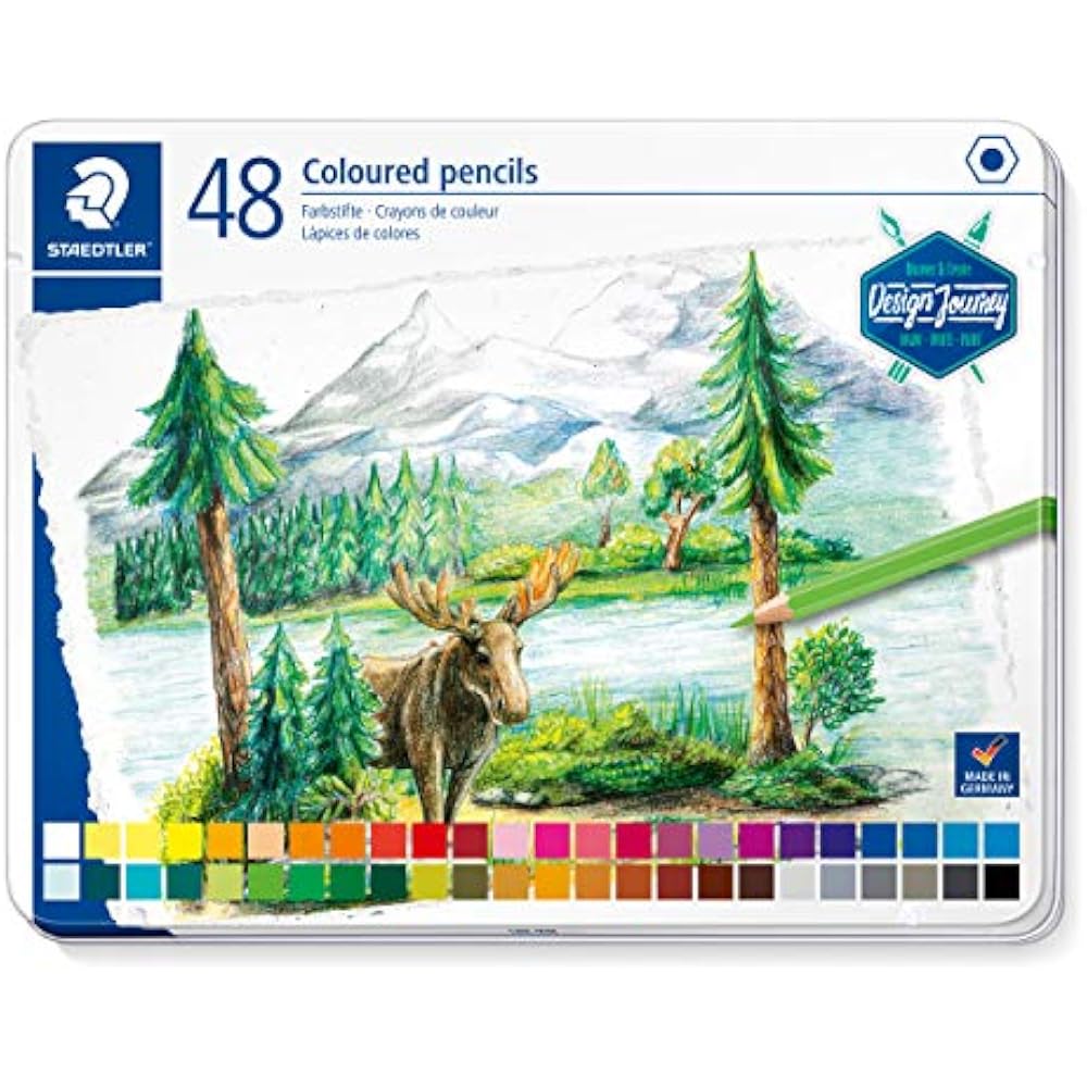 STAEDTLER (STAEDTLER) Colored Pencils 48 Colors Permanent Colored Pencils Design Journey 146C M48