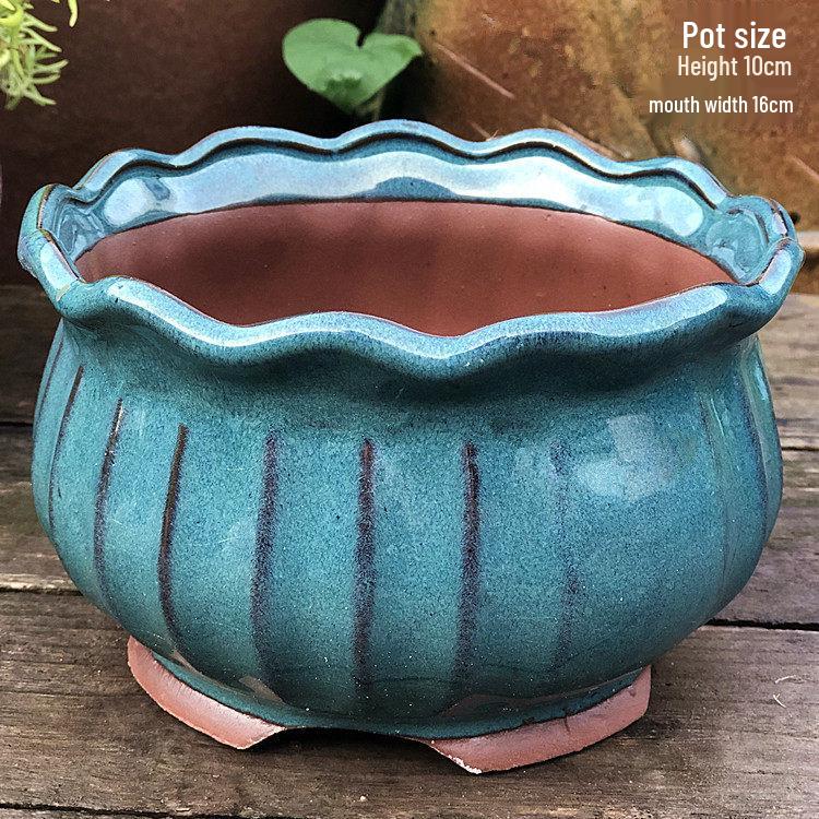 Sonderangebot: Retro Terrakotta Hoher Blumentopf für Sukkulenten oder Rettich