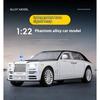 Simulated 1/22 Rolls-Royce Phantom Model Toy, Alloy Die-cast Car Model, Suitable for Boys' Birthday Gifts, Collection Ornaments