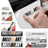 Für Ralliart Lancer 10 9 EX Outlander ASX L200 3D Aluminium Autoaufkleber Emblem Karosserie Kofferraum Heck Aufkleber Zubehör