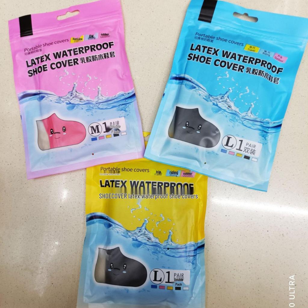 Rainproof Non-slip Snowproof Wear-resistant Latex Silicone Shoe Covers for Adults & Kids