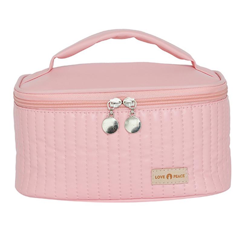 Lovely Cosmetics Toiletries Storage Bag Cloth Zipper Handbag Women Makeup Bag