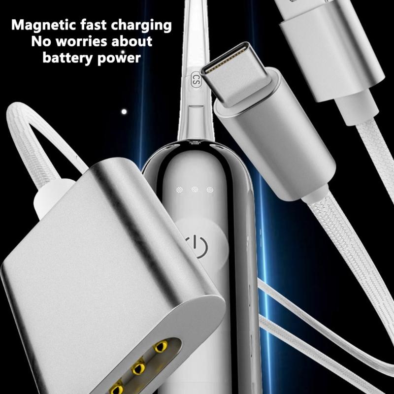 Schnelllade-Magnetkabel Stromkabel für Laifen LFTB01-P Elektrische Zahnbürste Typ C und USB A Einfache Verbindung