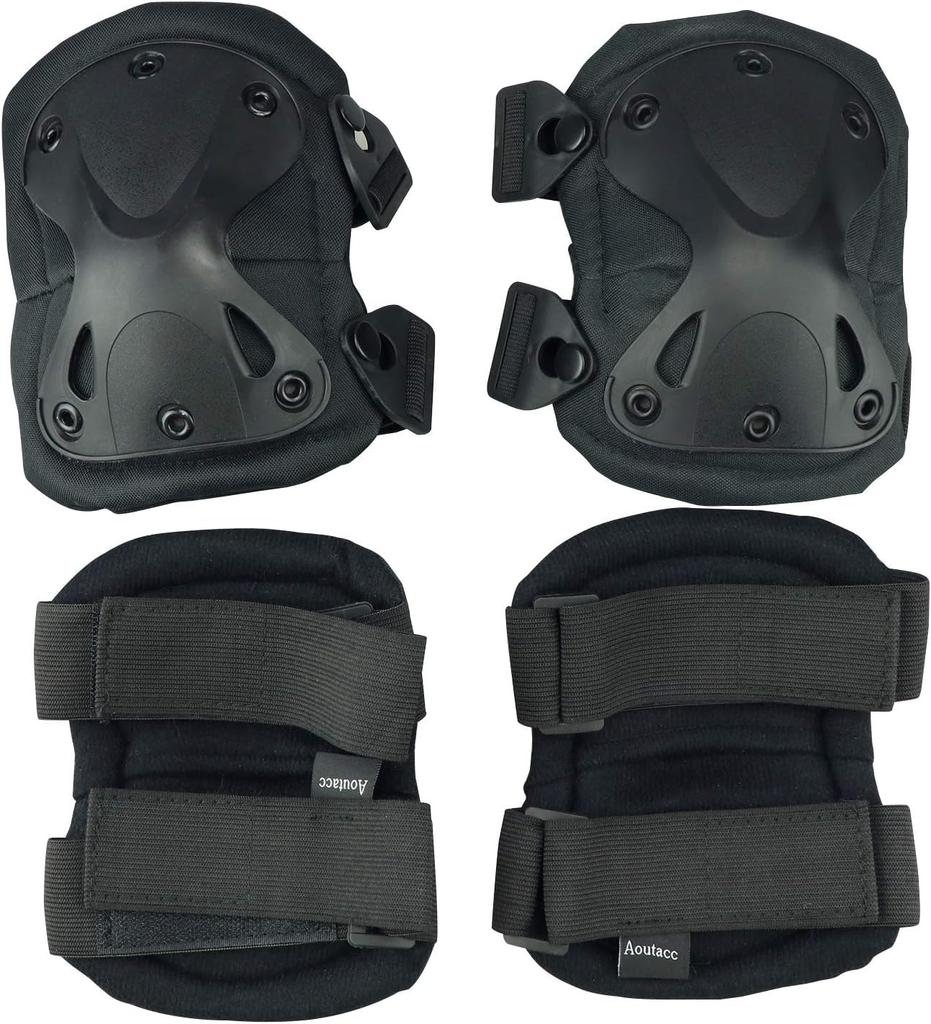 Knee Airsoft Knee Elbow Knee Sports and Outdoor Gear for Men and Women Protectors, Protectors, Pads, Pads, Pads,