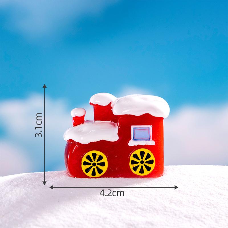 Cartoon Christmas Snowman Reindeer Micro Landscape Ornaments Figurine Miniature Decoration Desktop Diy Home Decoration Gifts