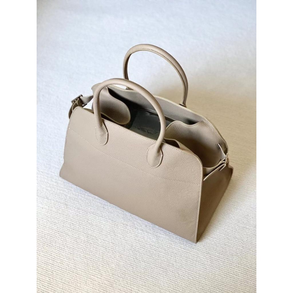 THE * ROW star with the same Margaux 15 inch handbag old money wind tote bag leather big bag suede bag