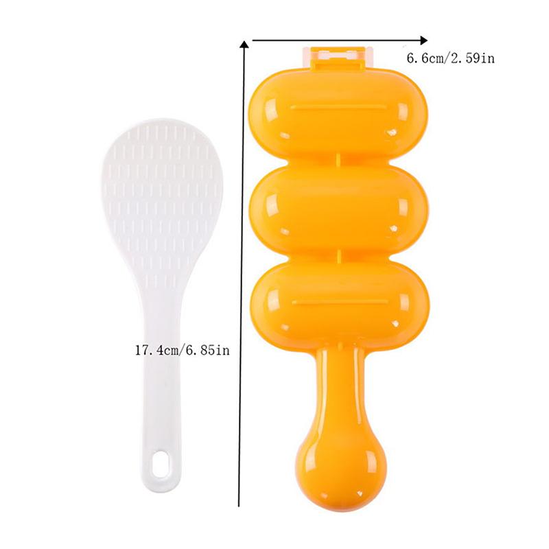 Třepačka na rýžové koule DIY Třepačky na rýžové koule Výrobník oběda Forma Onigiri Forma na sushi Masová koule 3 Rovnoměrně tvarované kuchyňské nástroje Rýže