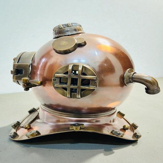 Taucherhelm aus Messing, nautische maritime Dekoration, Taucherhelm
