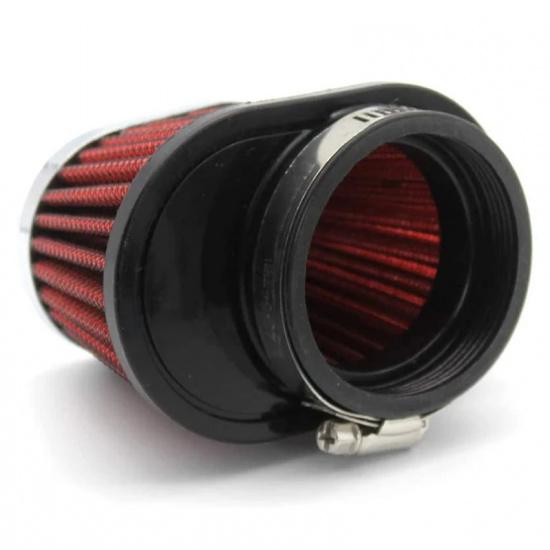 BT-1Pcs Universal Round Tapered Car Motorcycle Air Filter 51Mm 2 Inch Intake Filter-Red