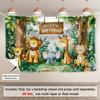 Cartoon Jungle Animal Theme  Decoration Background Winter Photography Backdrop Decorations For Photo Studio Photo Booth Christams Party