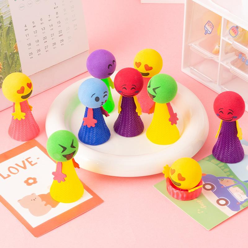 20Pcs Vibrant EVA Jumping Doll Spring Toys for Kids Birthday Party Favors Guest Gifts School Prize Goodie Bag Pinata Fillers