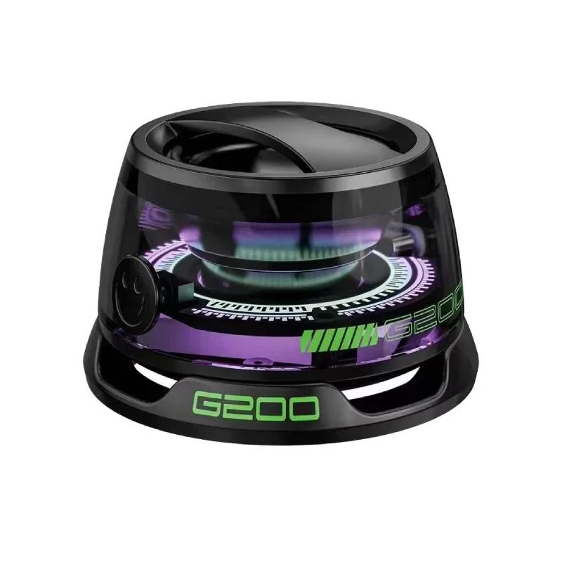 

1pc Portable Bluetooth Speaker - Bluetooth 5.3, RGB Ambient Light, Long Battery Life & Magnetic Phone Stand чорний