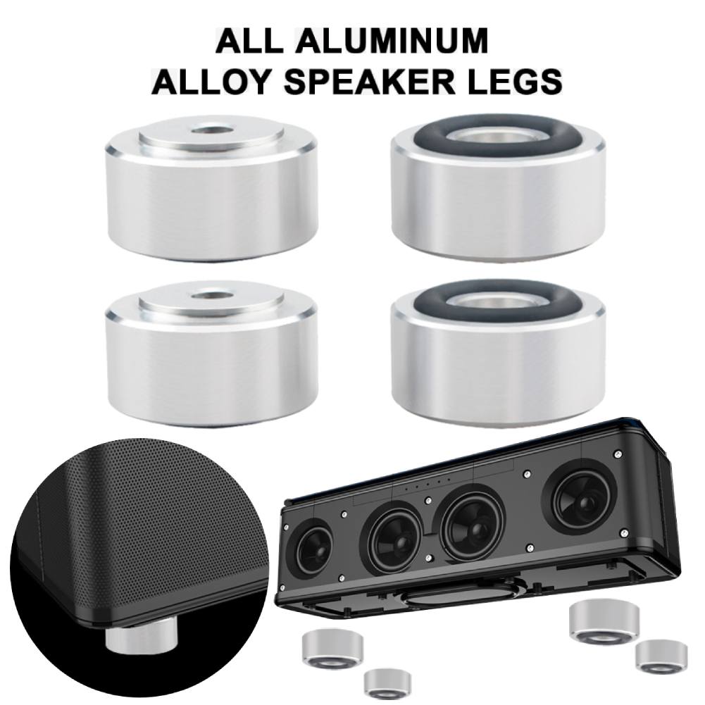 4/8pcs HIFI Speaker Spikes Stand Feet Pad Aluminum Alloy Isolation Absorb Shock Amplifier Base Feet for Speakers CD Amplifier