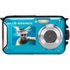 AGFA PHOTO Realishot WP8000 - Waterproof Digital Camera (HD Video, Dual LCD Screen, 16x Digital Zoom) - Blue