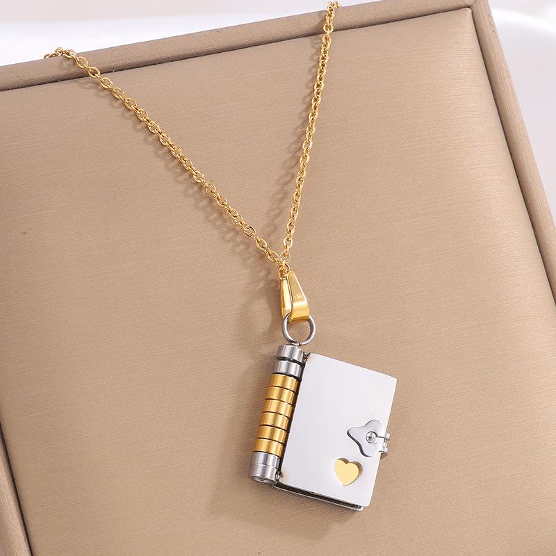 Titanium Steel Love Letter Pendant Necklace for Couples - Clavicle Chain for Girls.