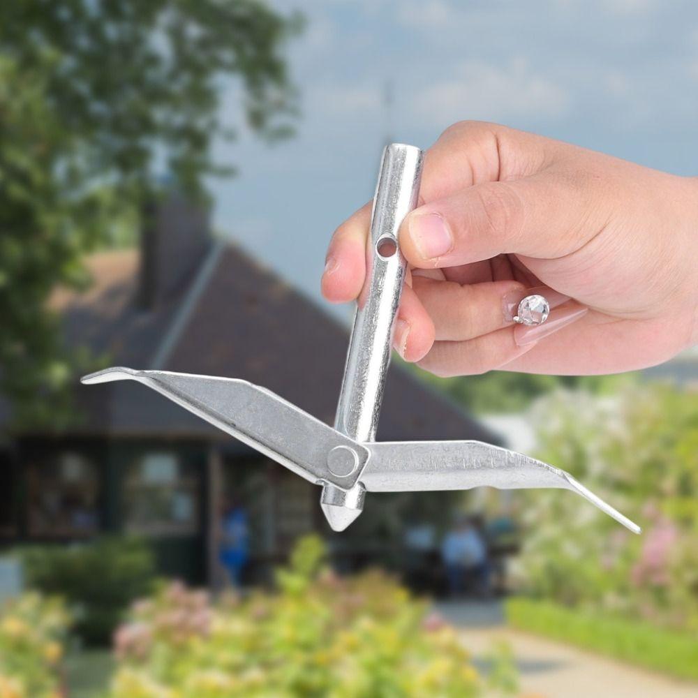 Double-layer Ground Anchor Hard Steel Sturdy Hook Tent Anchor Gardening Greenhouse Fixers Orchard Tree Wire Rope Fixator