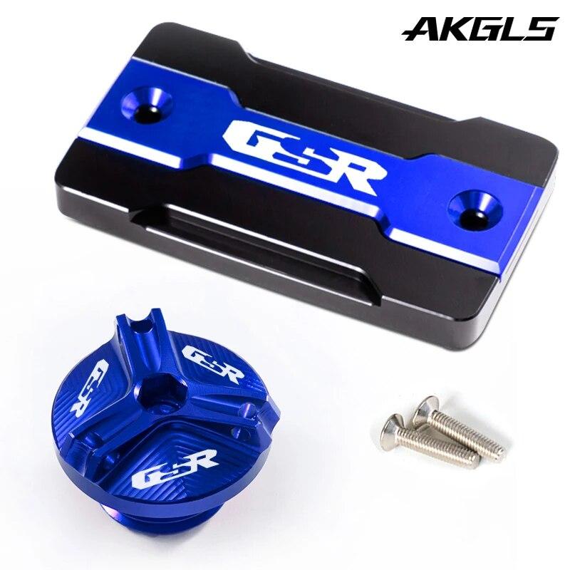 For Suzuki GSR 750 400 600 GSR750 GSR400 GSR600 motorcycle front brake fuel tank cap and engine oil filler cap accessories