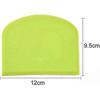 W 2 Piece Dough Scraper Set, Flexible Food- Plastic Cutters for Dough, Cake, Fondant, Icing Bowl Scrapers