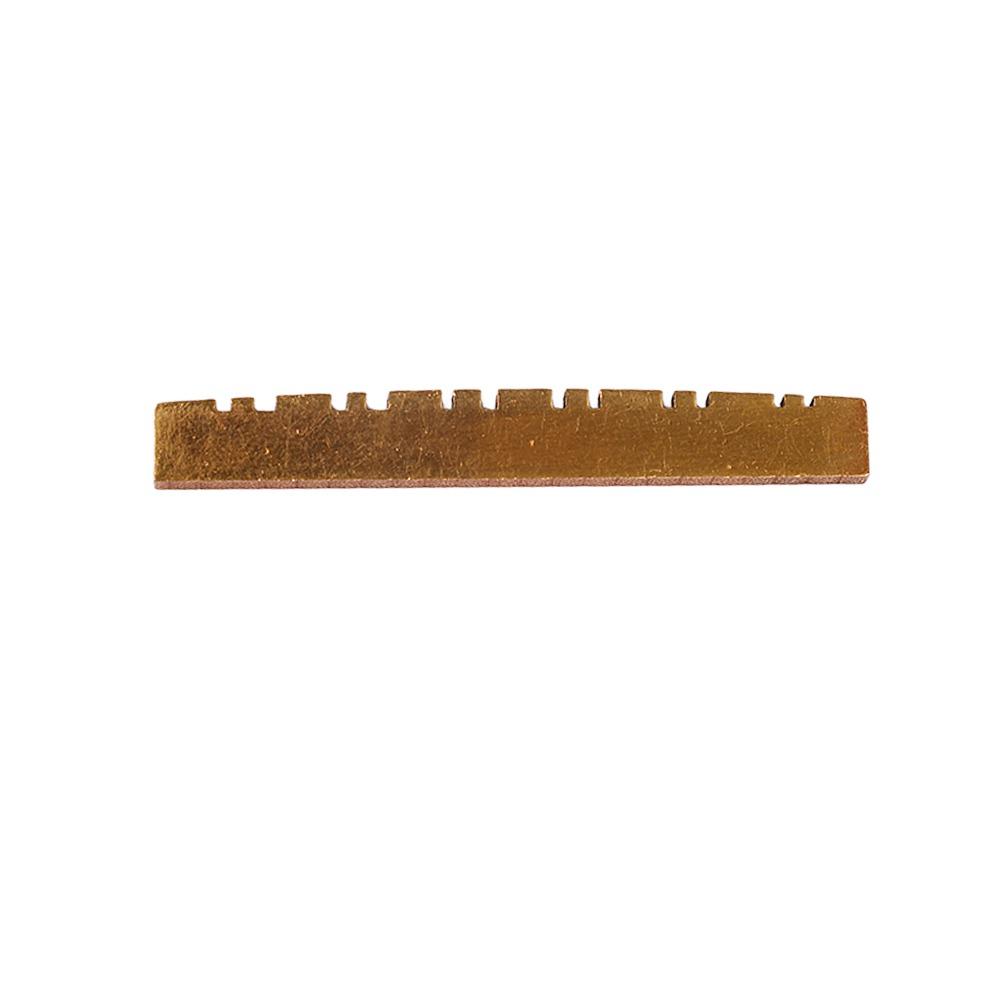 Stabile Konstruktion 12-Saiten-Gitarren-Sattel Vorgeschlitzt Elektrische Gitarren-Sattel 12-Saiten-Gitarre