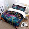 Colorful Ferris Wheel Art Set Soft Comfortable Duvet Cover Bedding Set Included 1*Duvet Cover & 2*Pillowcases, Gift