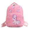Unicorn Cartoon Printed Backpack Nylon Construction Suitable For Children Daily