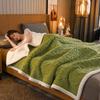 Taffeta Composite Lamb and Milk Fleece Blanket - Multifunctional Gift for Napping and More
