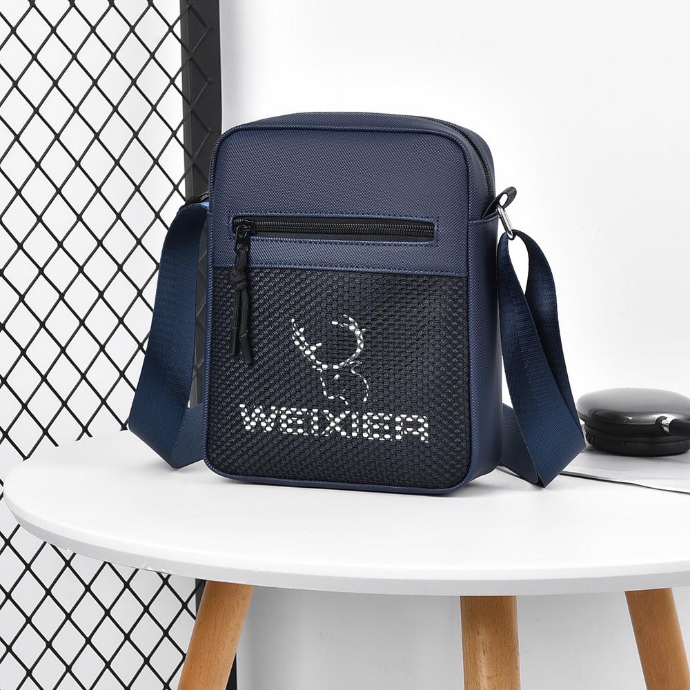 WEIXIER Men's Crossbody Shoulder Bag Messenger Bag Mini Purse Travel Passport Wallet Bag