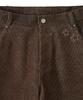 Dandel Dd Star Applique Corduroy Pants (Brown)