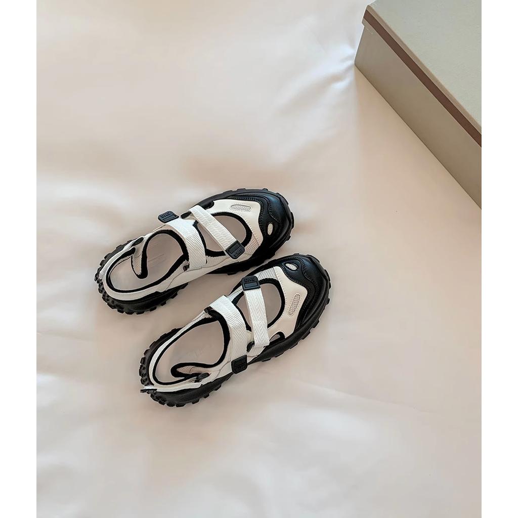 [Shei Su Yinyin] Ghost Horse Girl~ Leisure Sports Daddy Thick-soled Mary Jane Conch Sandals Women's Summer