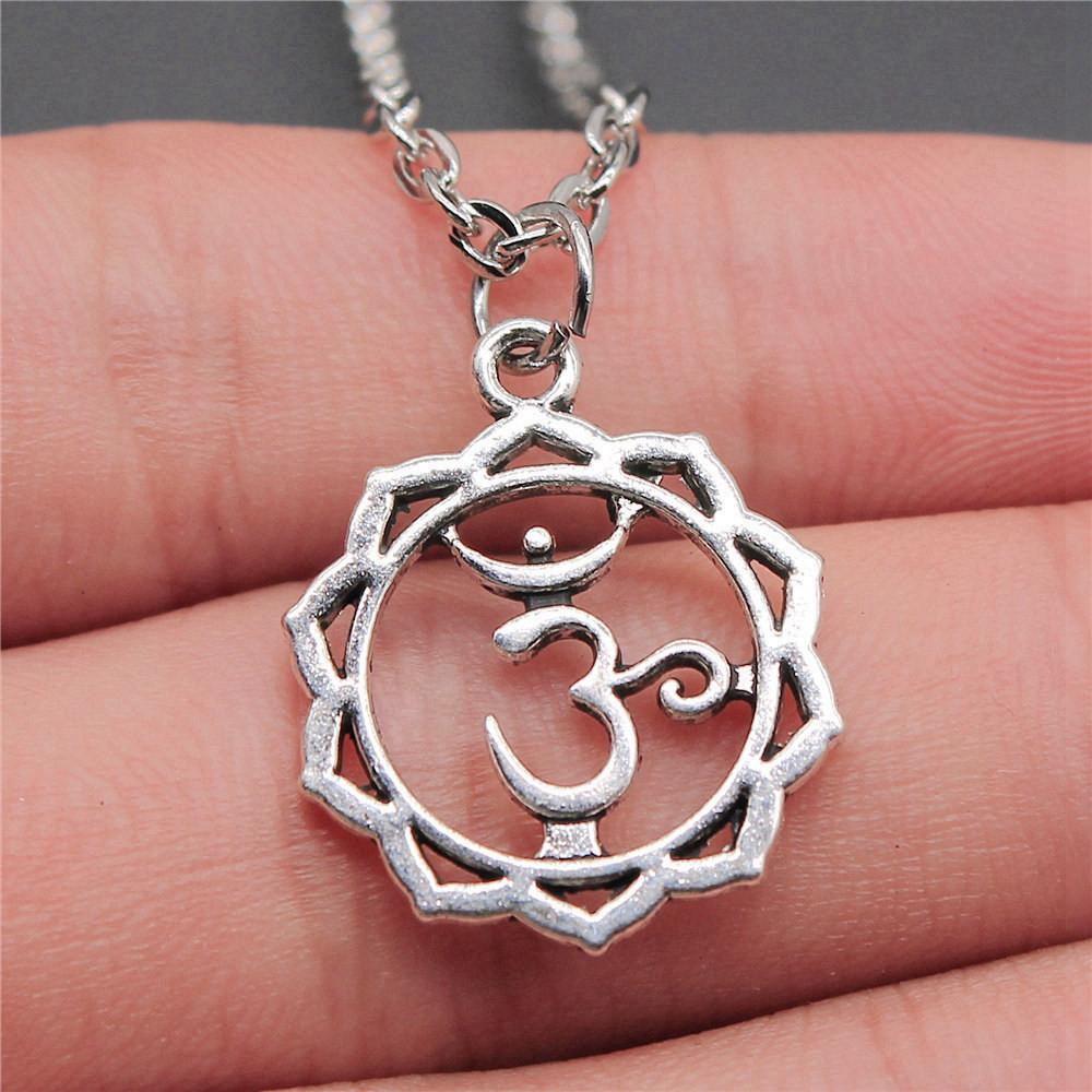 OM Jógový náhrdelník na krk 43cm řetízek Dámské šperky Plážové Boho věci